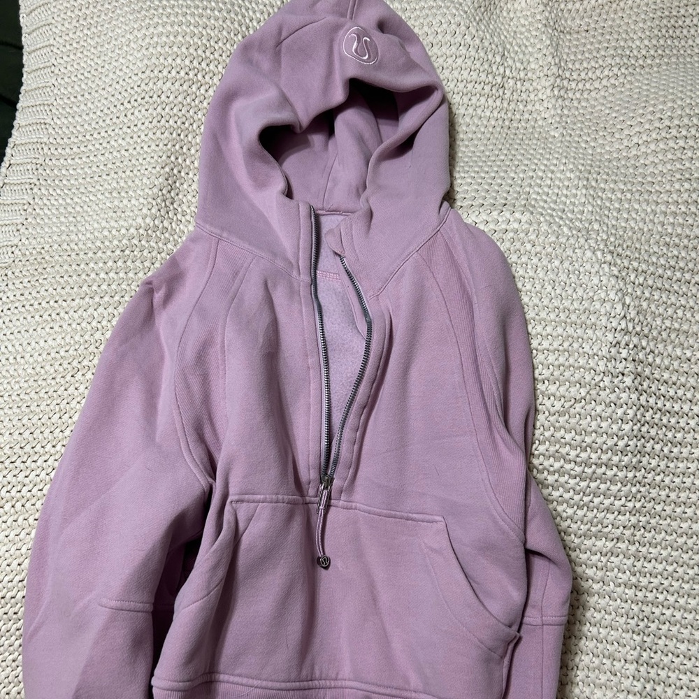 Lululemon scuba oversized half zip hoodie pink